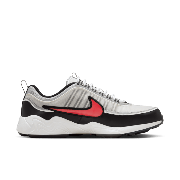 Nike Air Zoom Spiridon Metallic Silver Sport Red Angle 6