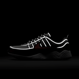 Nike Air Zoom Spiridon Metallic Silver Sport Red Angle 3