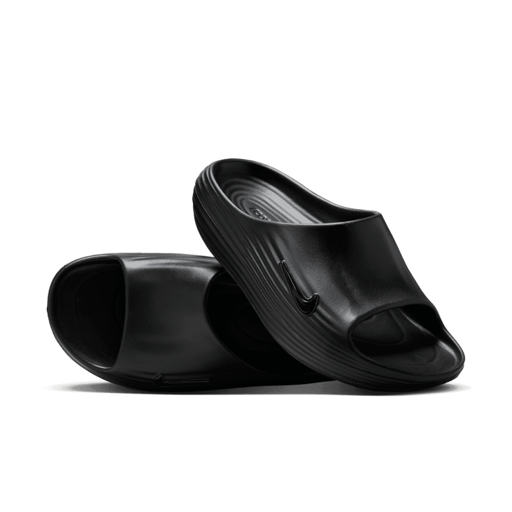Nike ReactX Rejuven8 Slide Black Angle 0