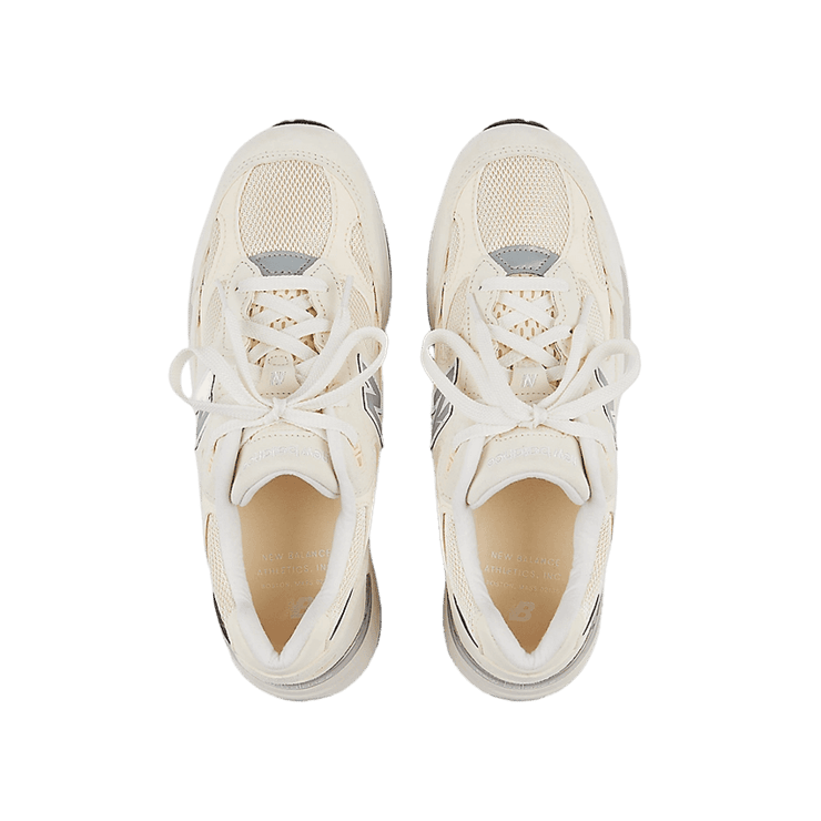 New Balance 992 Made in USA Calcium Raw Cashew Angle 0