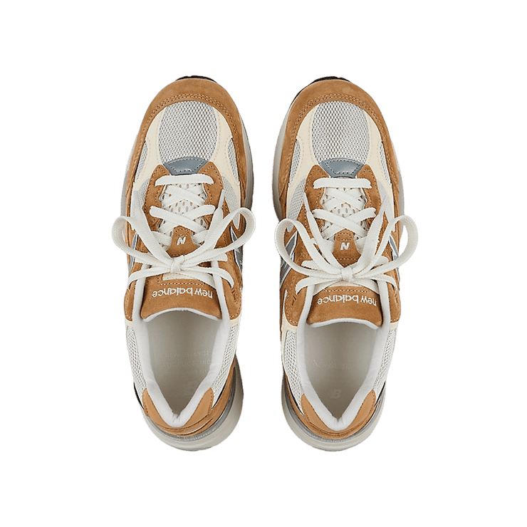 New Balance 992 Made in USA Sweet Carmel Calcium Angle 0