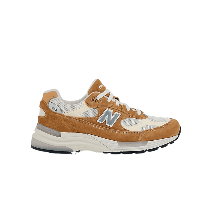 New Balance 992 Made in USA Sweet Carmel Calcium Angle 2