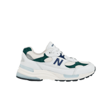 New Balance 992 Made in USA White Marsh Green Angle 1