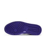 Jordan 1 Low Court Purple Black Angle 0