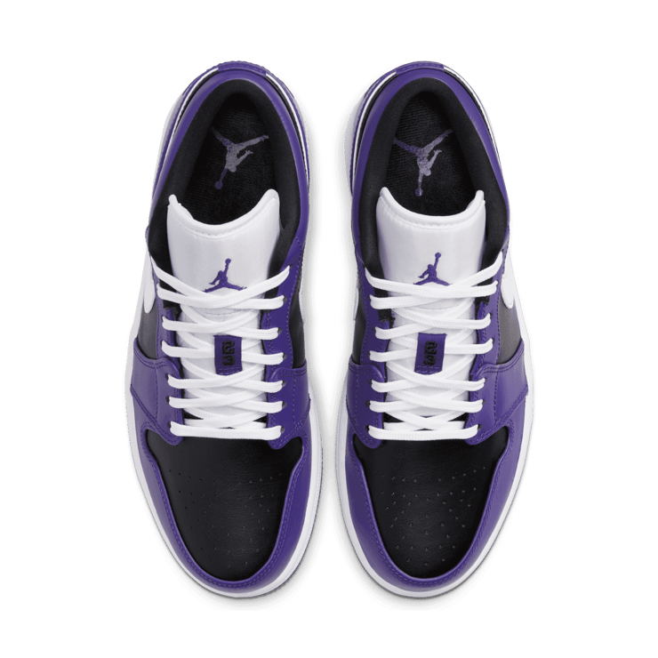 Jordan 1 Low Court Purple Black Angle 1