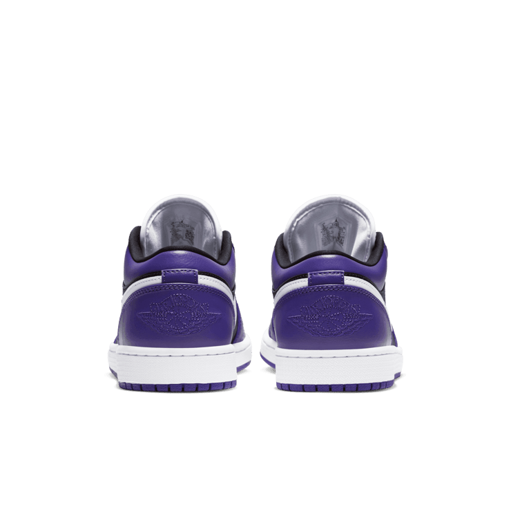 Jordan 1 Low Court Purple Black Angle 3