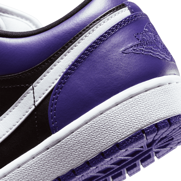 Jordan 1 Low Court Purple Black Angle 5