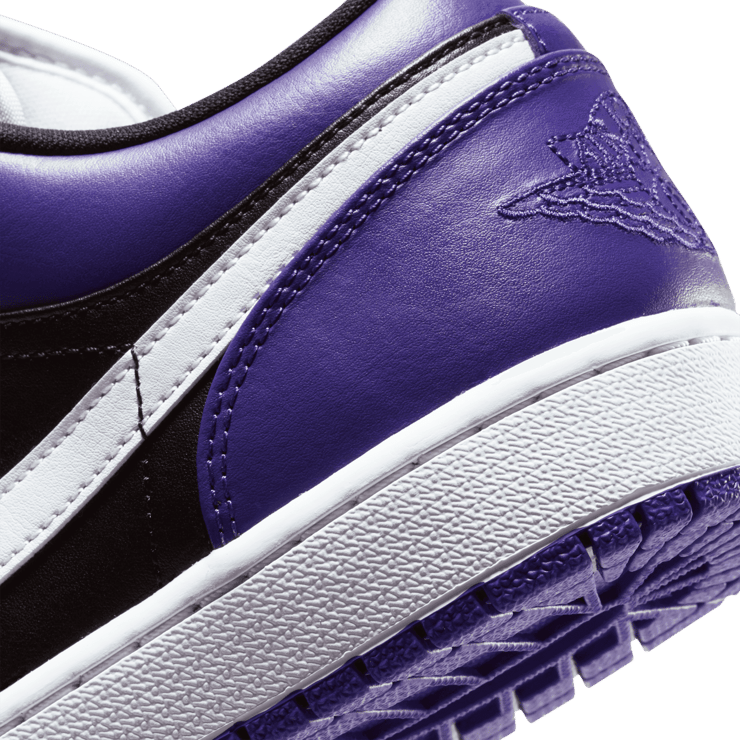 Jordan 1 Low Court Purple Black Angle 5