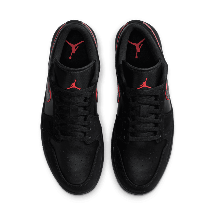 Jordan 1 Low Black Red Orbit Angle 1