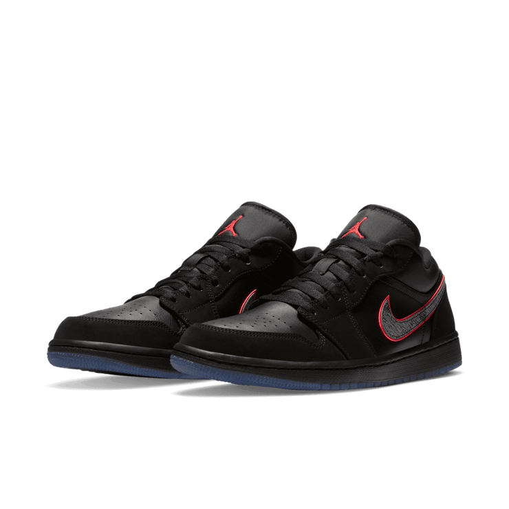 Jordan 1 Low Black Red Orbit Angle 2