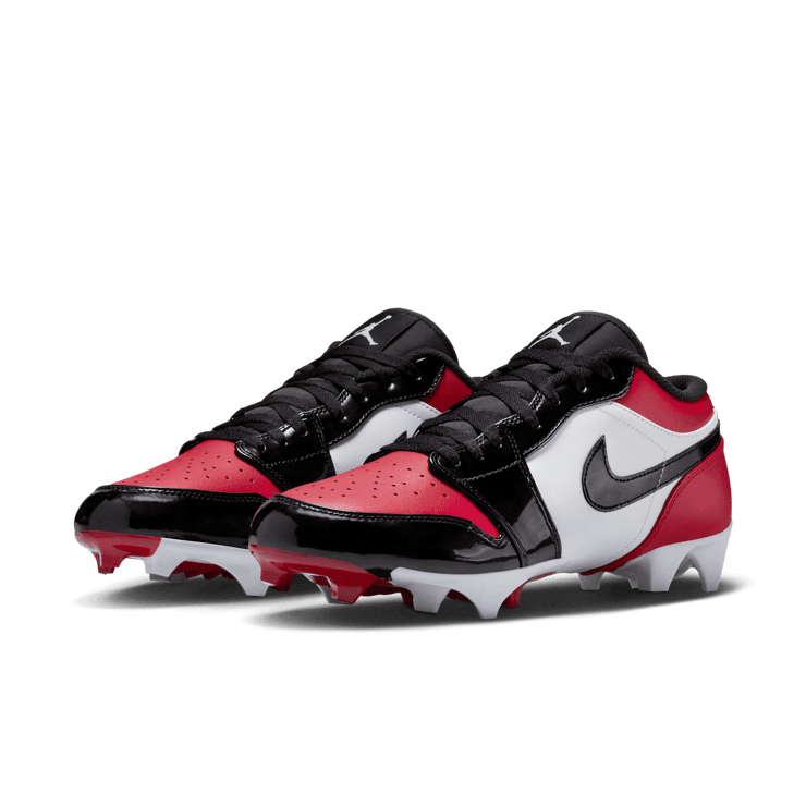 Air Jordan 1 Low TD Cleat Bred Toe Angle 2