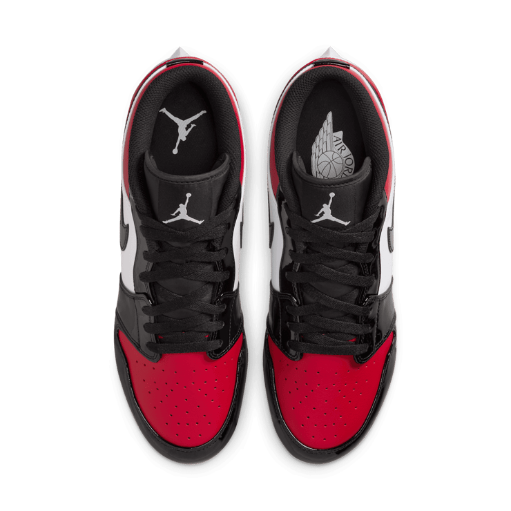Air Jordan 1 Low TD Cleat Bred Toe Angle 1