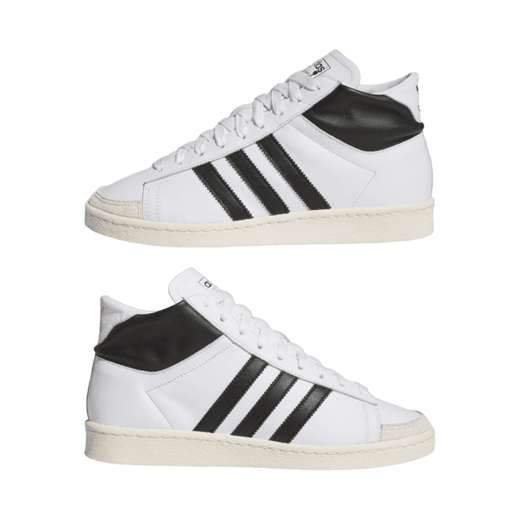 adidas Jabbar Hi White Black Angle 5