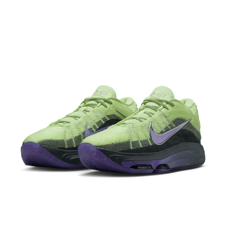Nike GT Hustle 3 Victor Wembanyama Barley Volt Purple Agate Angle 4