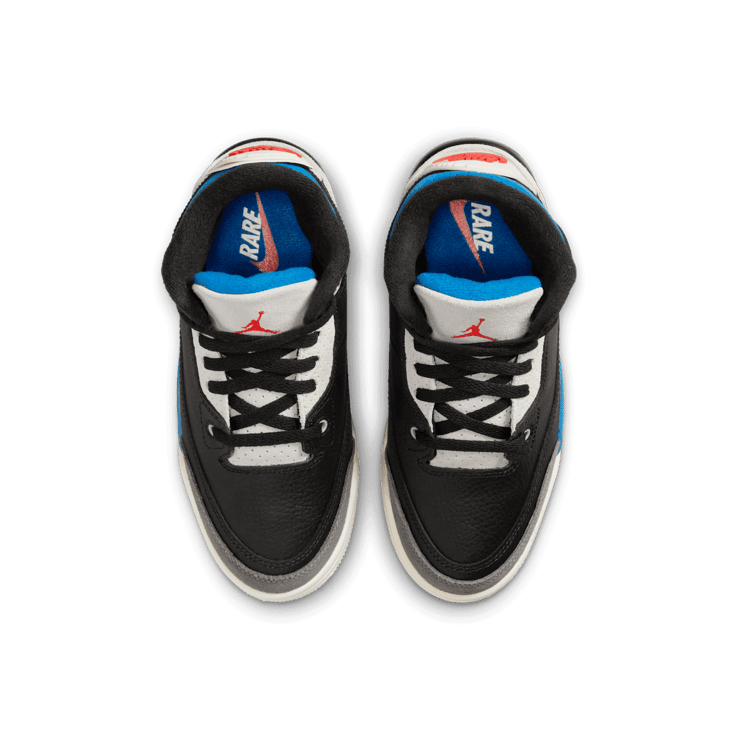 Air Jordan 3 Retro Rare Air Black Military Blue (PS) Angle 5