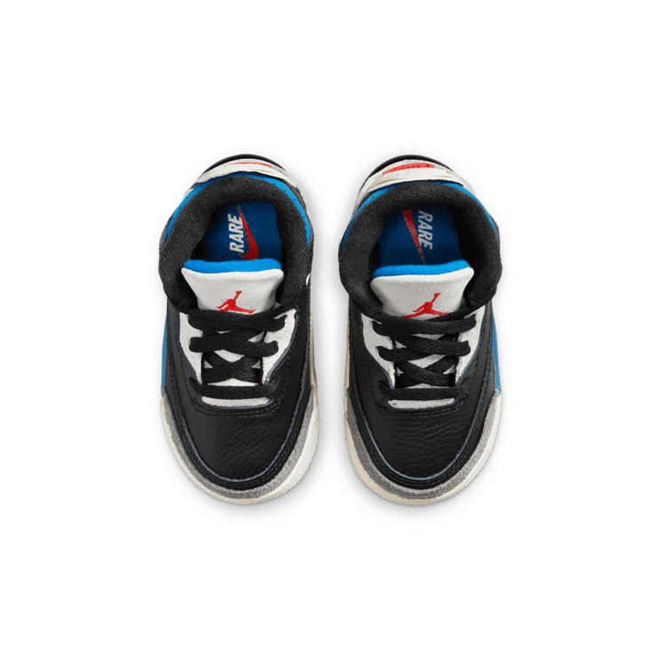 Air Jordan 3 Retro Rare Air Black Military Blue (TD) Angle 3