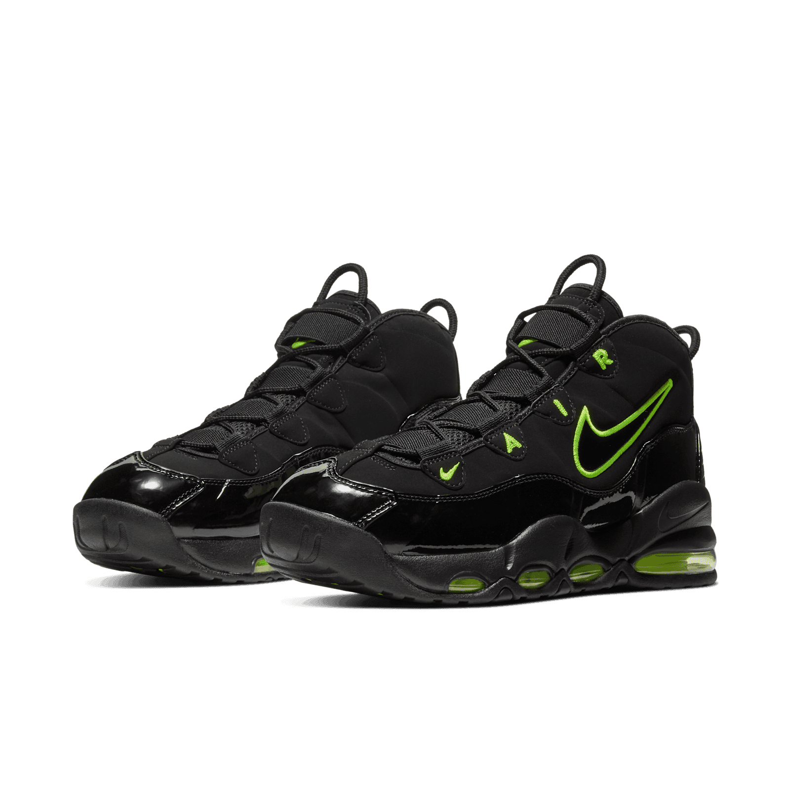 nike uptempo 95 black volt