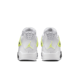 Air Jordan 4 Retro White Lemon Twist Light Graphite (GS) Angle 0