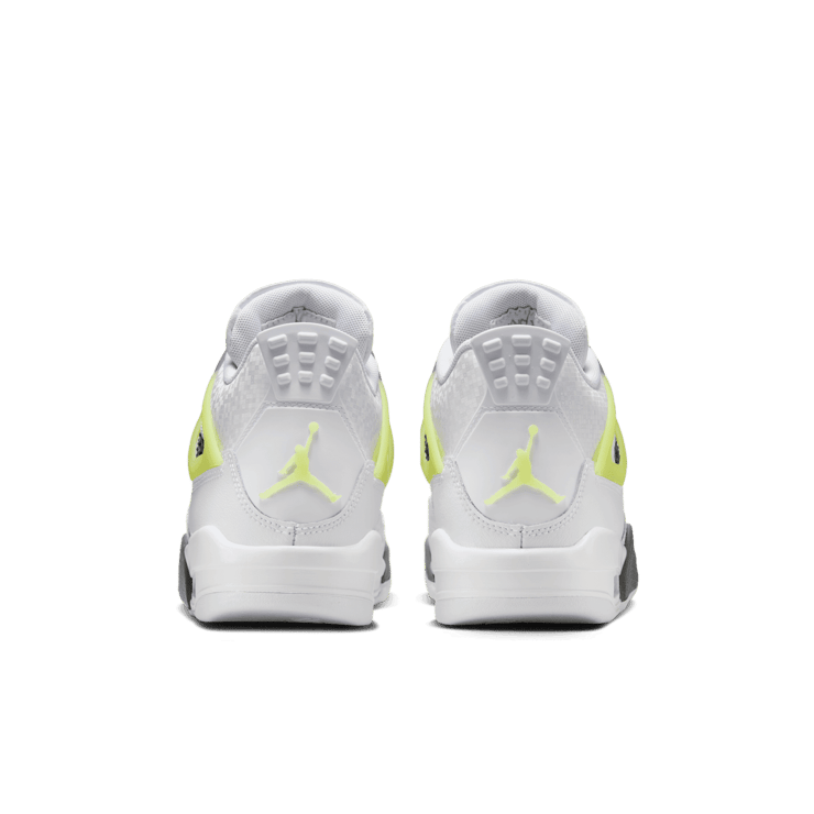 Air Jordan 4 Retro White Lemon Twist Light Graphite (GS) Angle 0