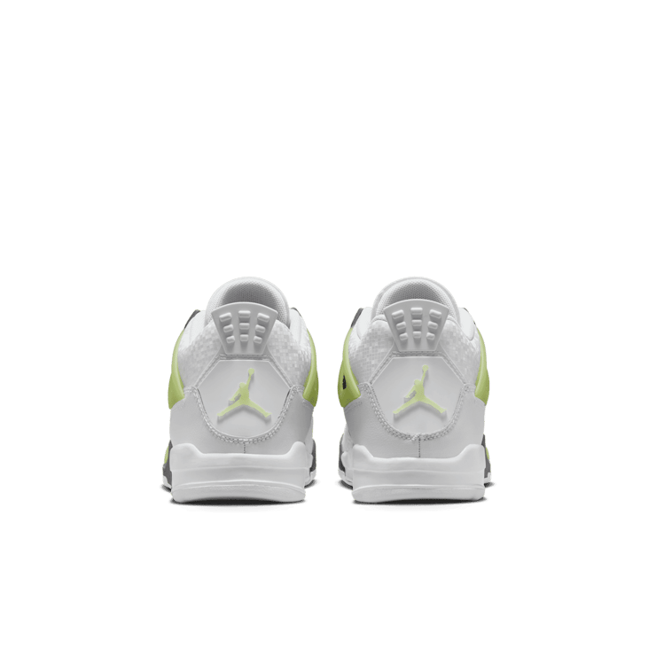 Air Jordan 4 Retro White Lemon Twist Light Graphite (PS) Angle 2