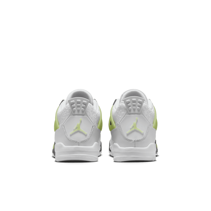 Air Jordan 4 Retro White Lemon Twist Light Graphite (PS) Angle 2