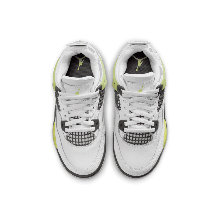 Air Jordan 4 Retro White Lemon Twist Light Graphite (PS) Angle 5