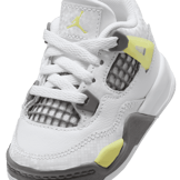 Air Jordan 4 Retro White Lemon Twist Light Graphite (TD) Angle 3