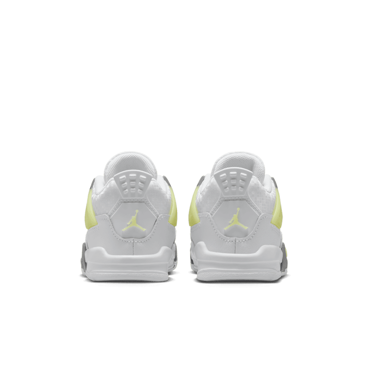 Air Jordan 4 Retro White Lemon Twist Light Graphite (TD) Angle 1
