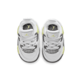 Air Jordan 4 Retro White Lemon Twist Light Graphite (TD) Angle 4