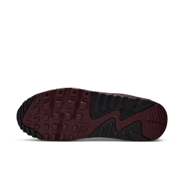 Nike Air Max 90 Leopard Burgundy (W) Angle 5