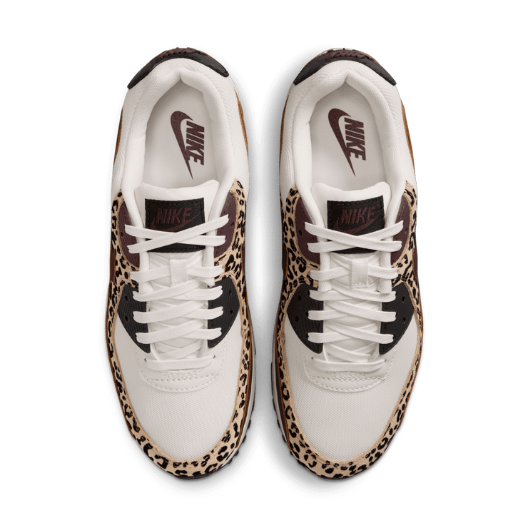 Nike Air Max 90 Leopard Burgundy (W) Angle 2