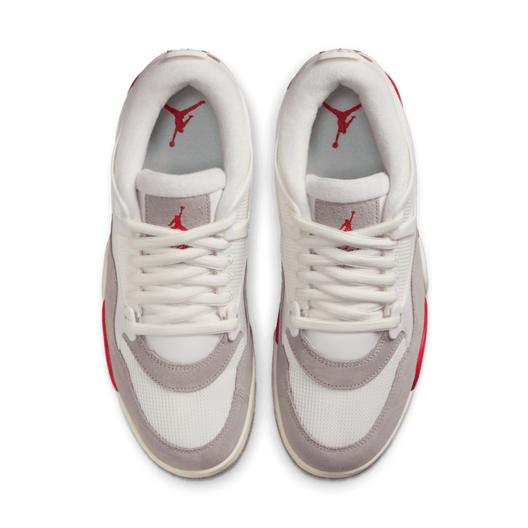Air Jordan 4 RM White Varsity Red Angle 3