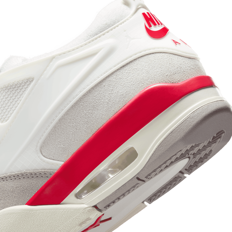 Air Jordan 4 RM White Varsity Red Angle 5