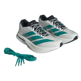 adidas Adizero Boston 13 White Pure Teal (W) Angle 6