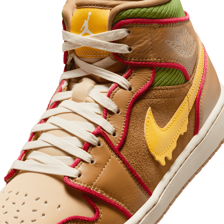 Air Jordan 1 Mid SE Flax Sesame Angle 4