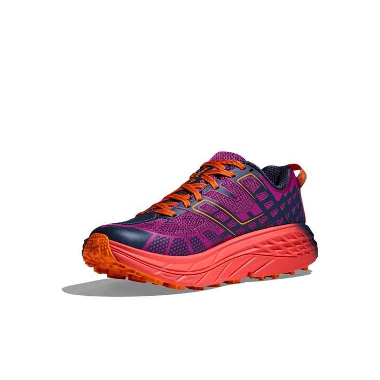 Hoka One One Speedgoat 2 Wild Flower Electric Tangerine Angle 1