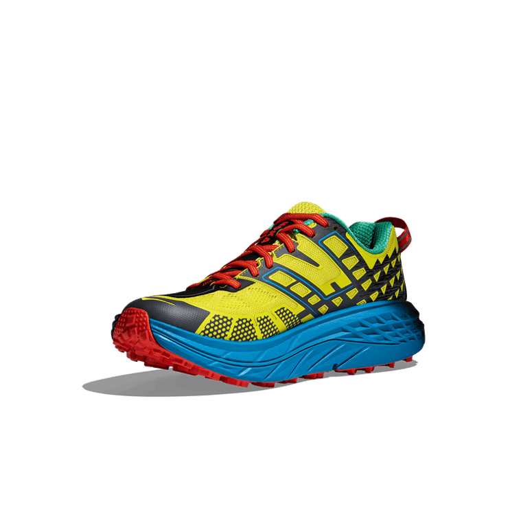 Hoka One One Speedgoat 2 Citrus Blue Angle 1