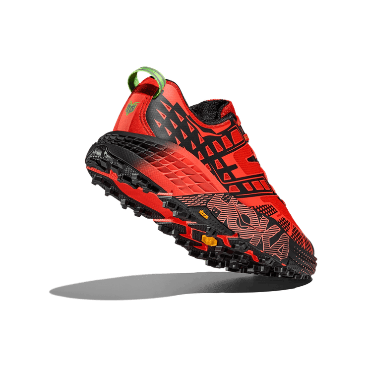 Hoka One One Speedgoat 2 Tomato Electric Green Angle 2