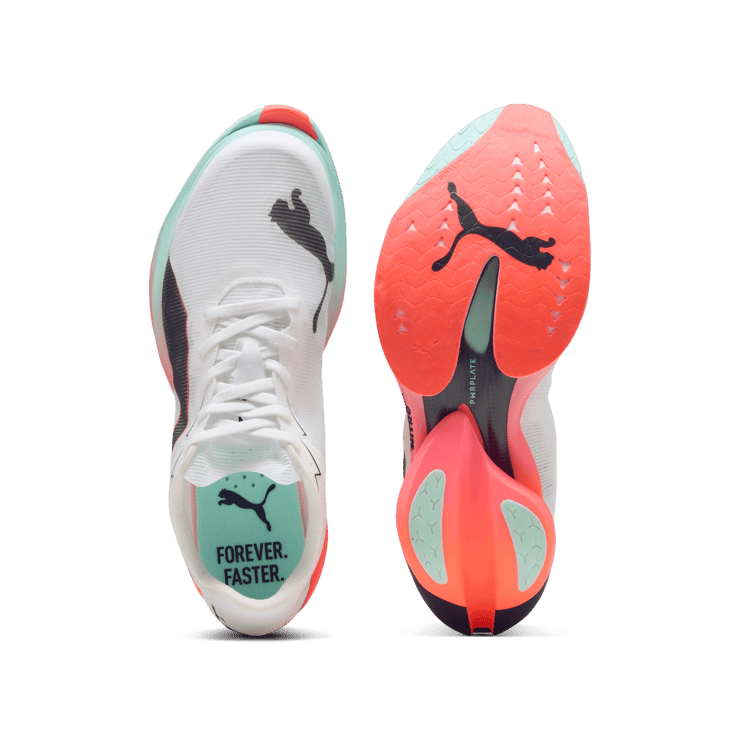 Puma Fast-R Nitro Elite 3 White Glowing Red Mint Angle 1