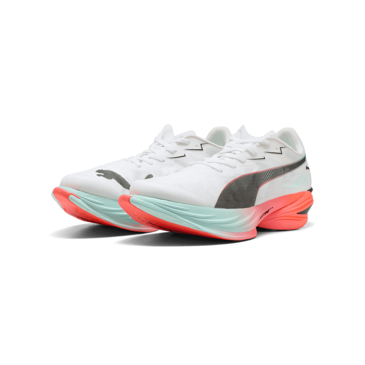 Puma Fast-R Nitro Elite 3 White Glowing Red Mint Angle 5
