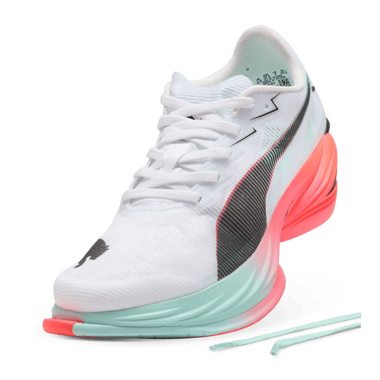 Puma Fast-R Nitro Elite 3 White Glowing Red Mint (W) Angle 3