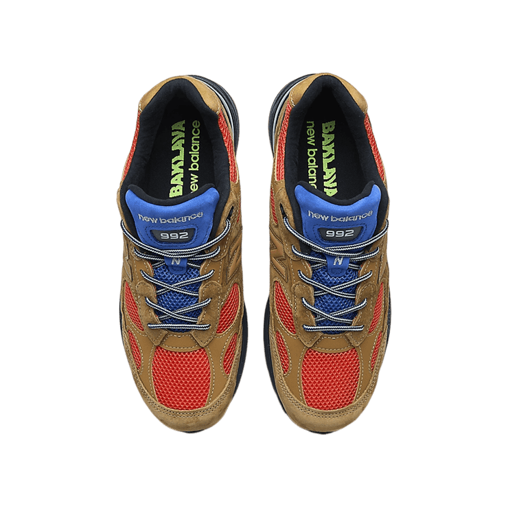 New Balance 992 Made in USA Action Bronson Tiger Eye Angle 1