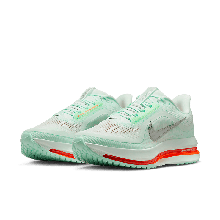 Nike Air Pegasus Premium Barely Green Bright Crimson Angle 1