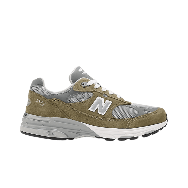 New Balance 993 Made in USA Covert Green Angle 1