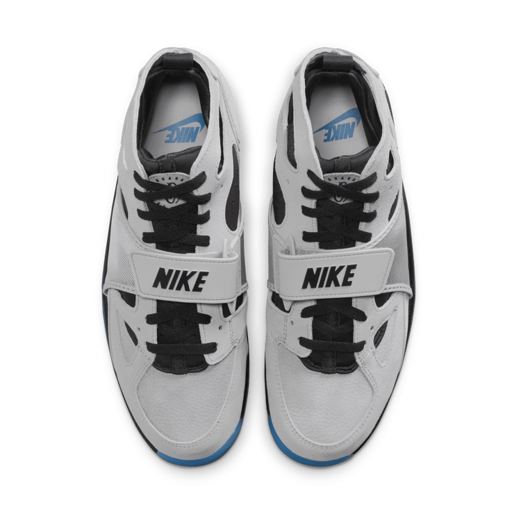 Nike Air Trainer Huarache Wolf Grey Star Blue Angle 1