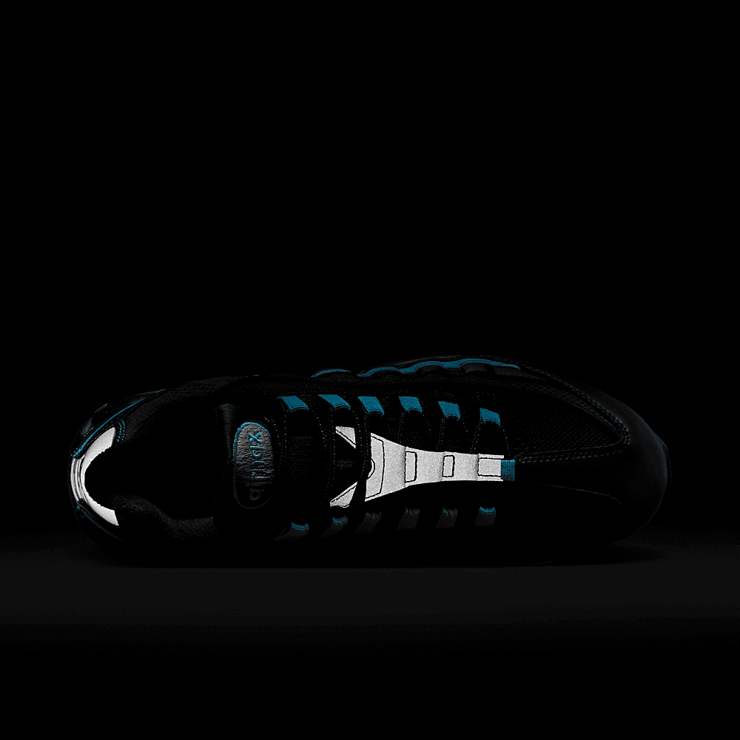 Nike Air Max 95 OG Black Baltic Blue Angle 5