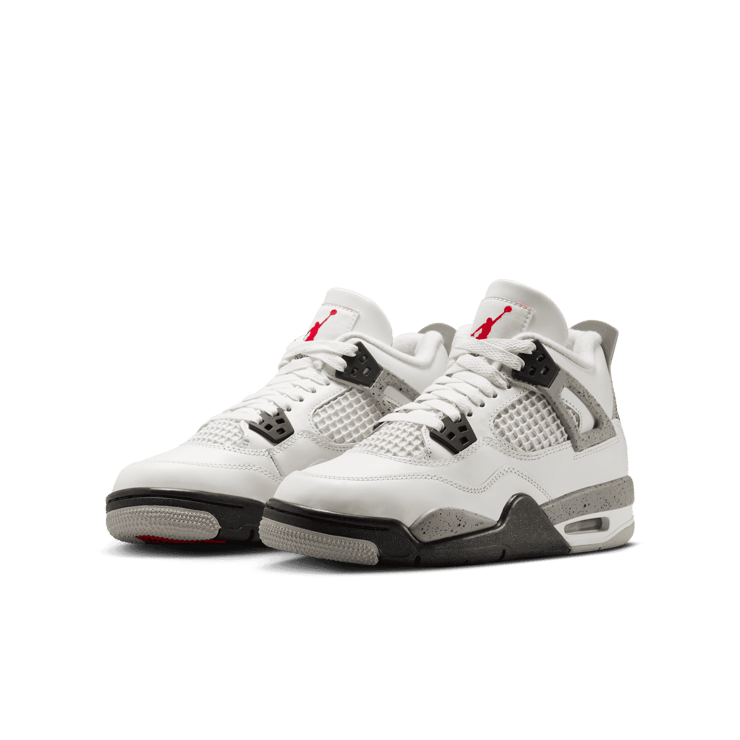 Air Jordan 4 Retro White Cement (GS) Angle 2