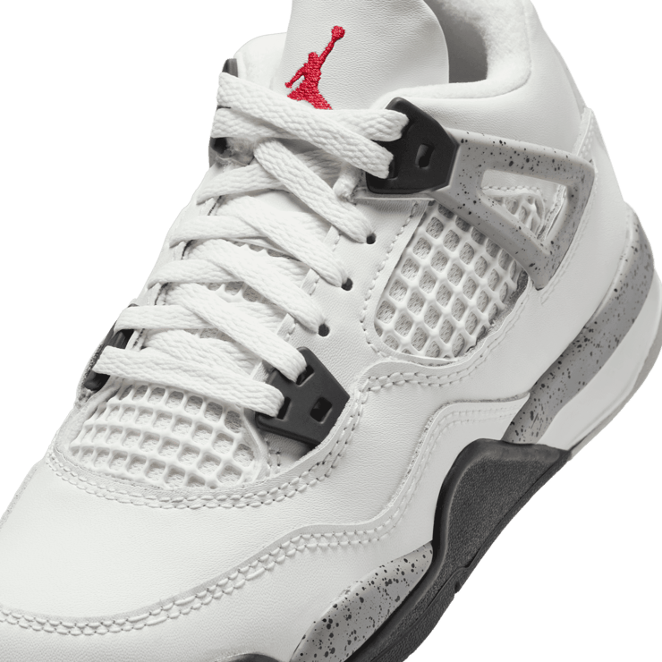 Air Jordan 4 Retro White Cement (PS) Angle 4