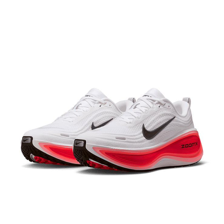 Nike Vomero Plus White Black Bright Crimson Angle 1
