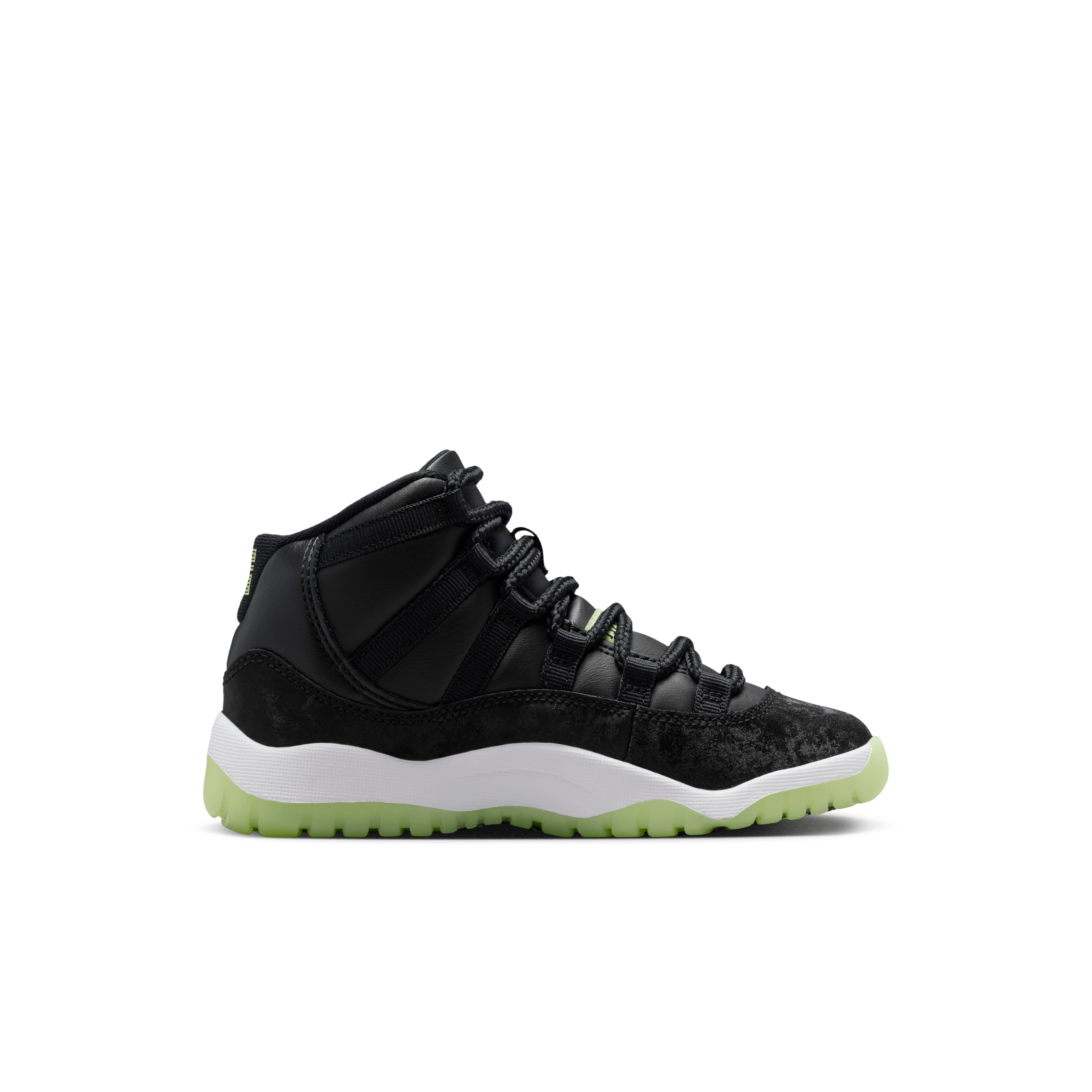 jordan retro 11 black and green